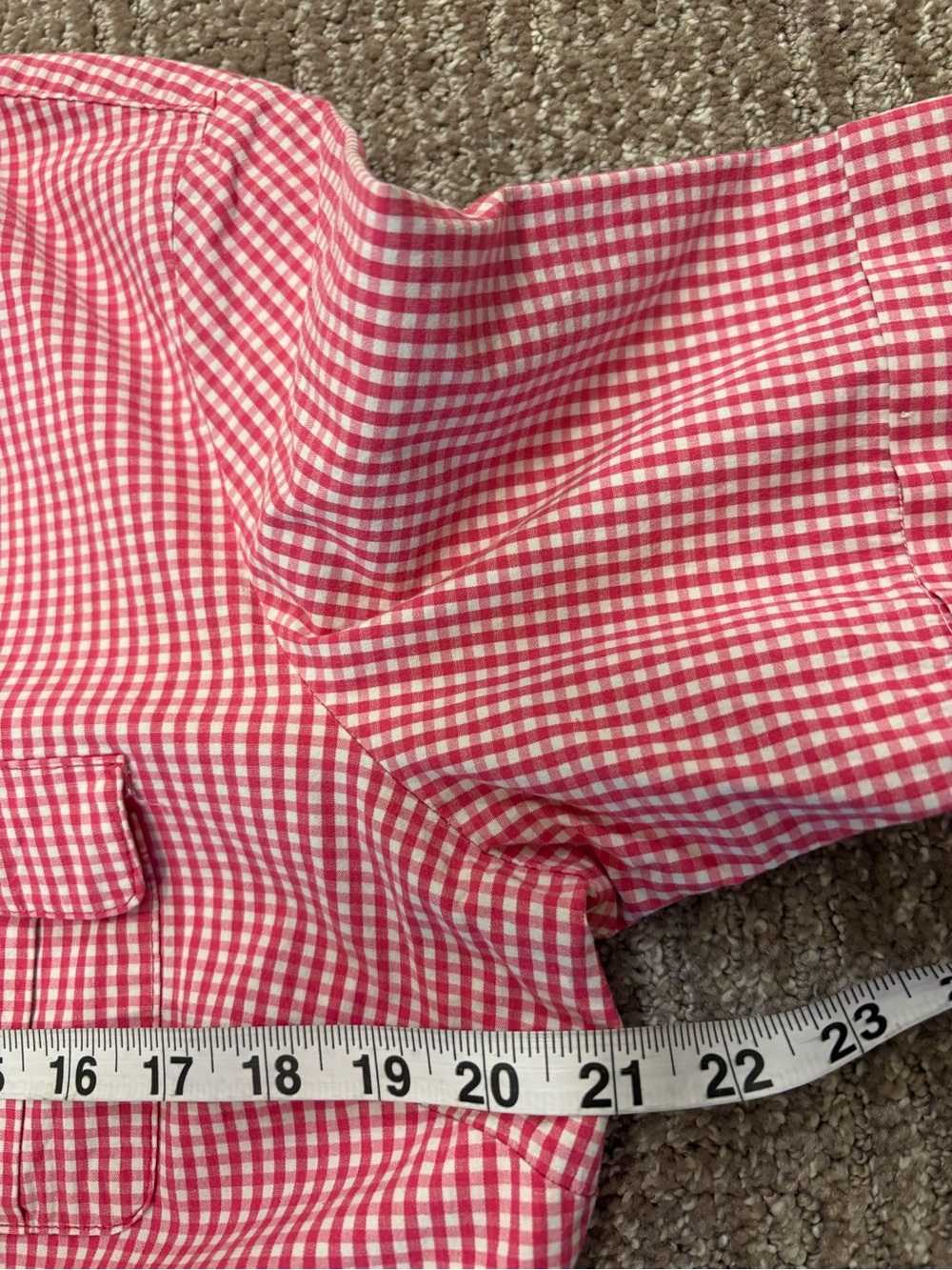 Chadwicks of Boston Pink & White Gingham Shirt Dress | Cotton | Size 12/14 - Picture 6 of 15